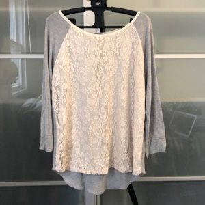 Market and Spruce Lace detailed blouse